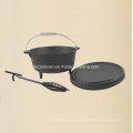 Preseasoned Cast Iron Cookware for Outdoor Camping